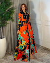 ZARA FLARED MAXI SHIRT DRESS