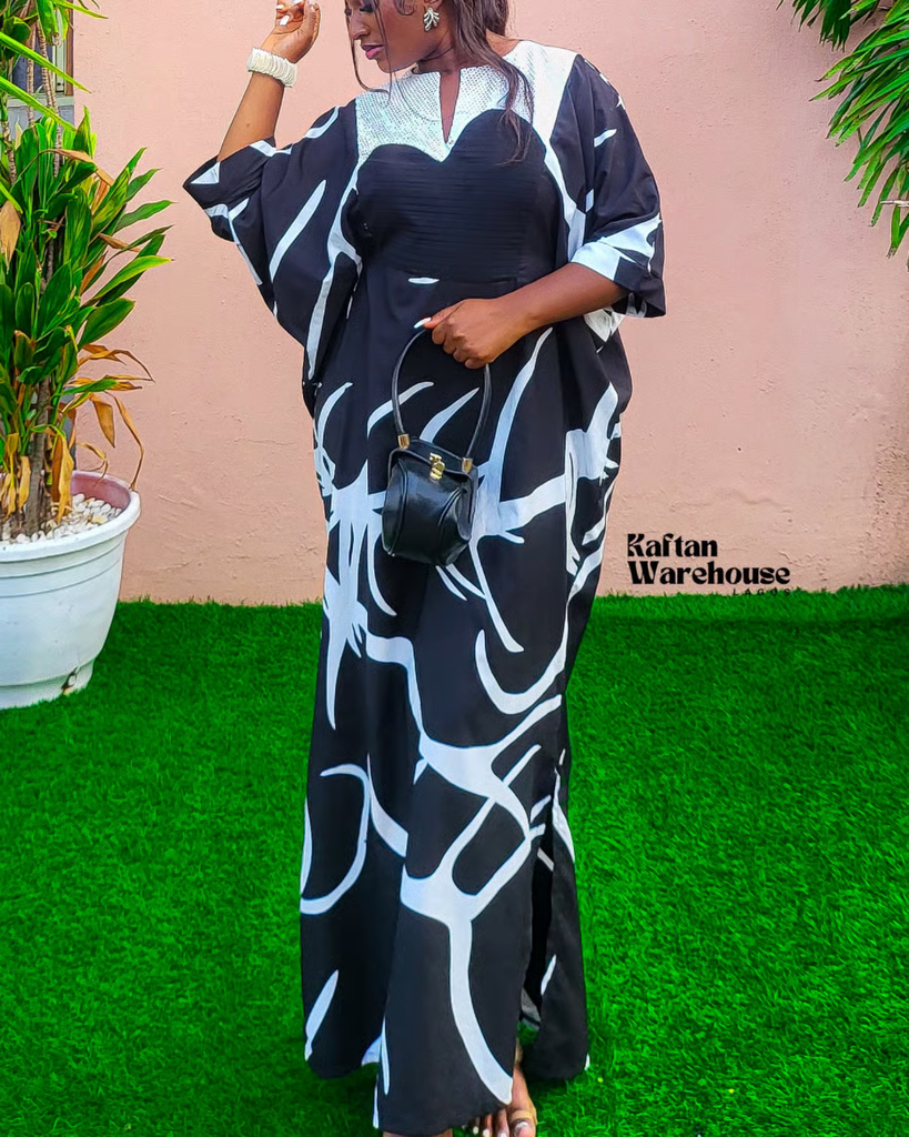 Himari Monochrome Kaftan