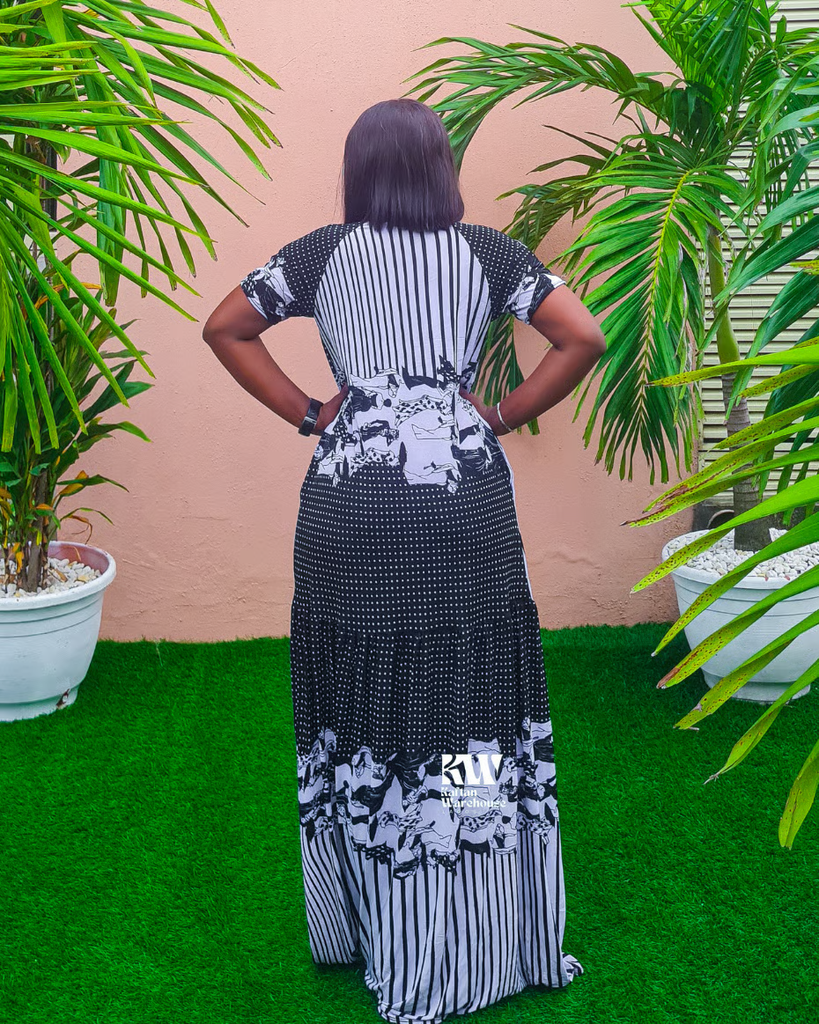 [KW-FG-NADIA-GRY-M] NADIA GREY MAXI DRESS (M)